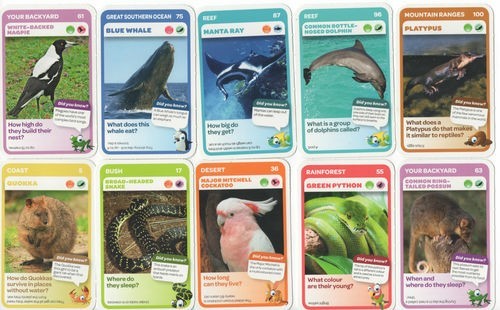 Aussie Animals Woolworths / Taronga  Trading Cards PICK A CARD