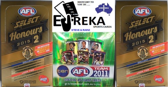 EUREKA SPORTS CARDS AFL BREAK #104 - 2015 HONOURS TEAMCOACH BREAK - SPOT 13
