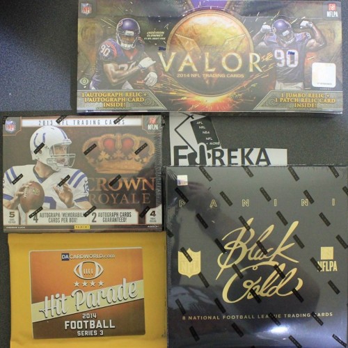 #127 EUREKA SPORTS CARDS NFL 3 BOX + HIT PARADE BREAK  - SPOT 14