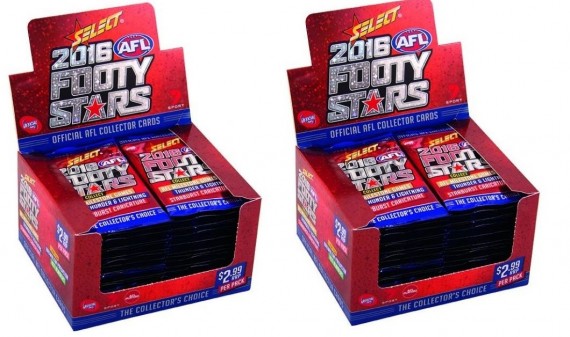 #271 EUREKA AFL 2016 SELECT FOOTY STARS 2x BOX BREAK + VALUE PACKS - SPOT 13