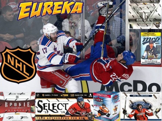 #301 EUREKA SPORTS CARDS NHL  6 BOX BREAK - SPOT 18