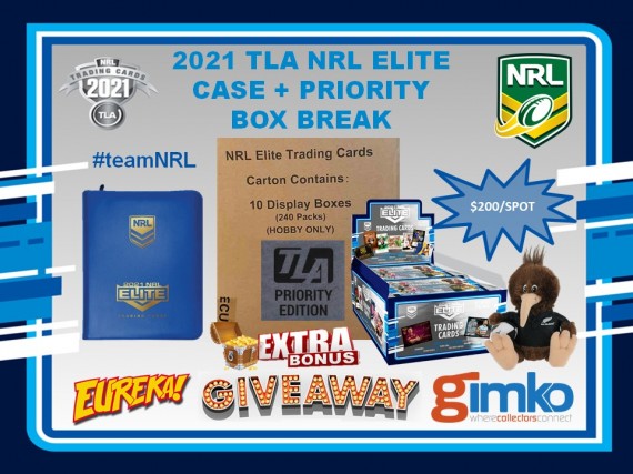 #1609 EUREKA NRL 2021 TLA ELITE CASE & PRIORITY BOX BREAK - SPOT 11