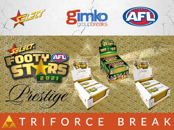 #1451 AFL FOOTBALL 2021 FOOTY STARS PRESTIGE TRIFORCE BREAK - SPOT 14