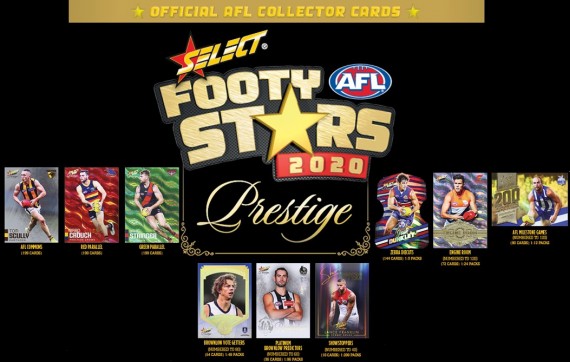 SELECT AUSTRALIA FOOTY STARS PRESTIGE 5 BOX BREAK #822 - SPOT 2
