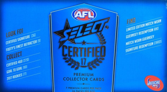 #702 AFL 2017 AFL CERTIFIED BREAK - SPOT 14