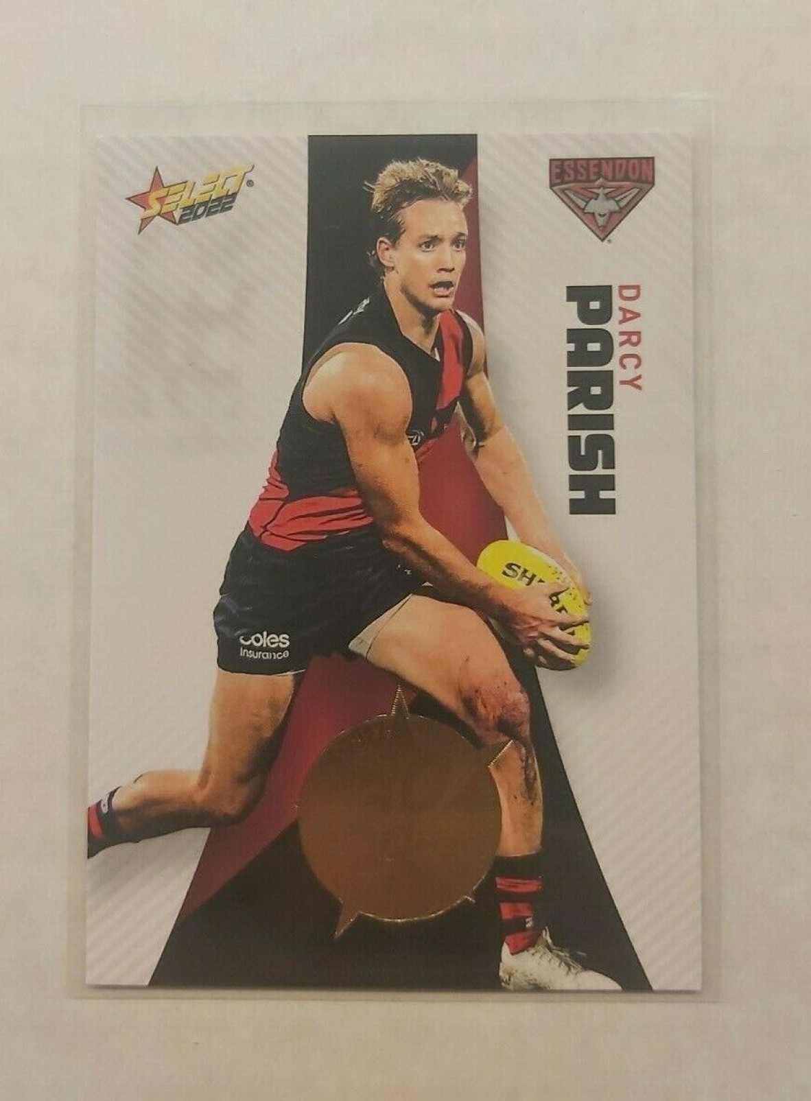 2022 AFL SELECT FOOTY STARS 30th GOLD SEAL ESSENDON DARCY PARISH #48 ...